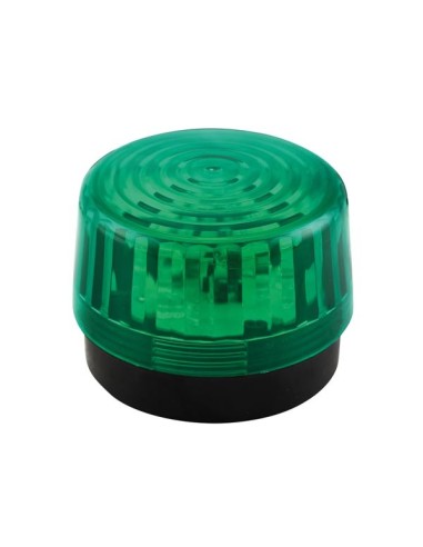 FLASH STROBOSCOPIQUE À LED - VERT - 12 VCC - ø 100 mm