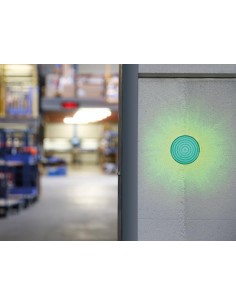 FLASH STROBOSCOPIQUE À LED - VERT - 12 VCC - ø 100 mm 2
