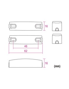 MAGNETKONTAKT - 0.1 A @ 30 VDC - NC - MIT FESTER VERDRAHTUNG 2