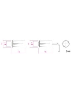MAGNETKONTAKT - 0.1 A @ 30 VDC - NC - MIT FESTER VERDRAHTUNG 2