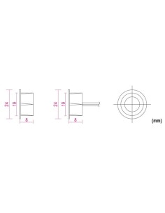 MAGNETKONTAKT - 0.1 A @ 30 VDC - NC - MIT FESTER VERDRAHTUNG 2