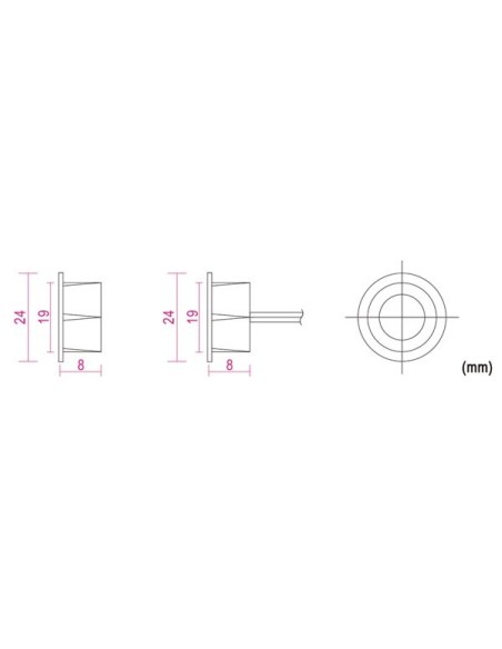 MAGNEETCONTACT - 0.1 A @ 30 VDC - NC - MET DRAADAANSLUITING