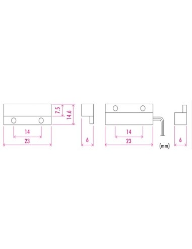 MINI MAGNETIC SWITCH - 0.1 A @ 30 VDC - NC -...