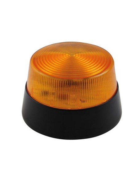LED FLASHING LIGHT - AMBER - 12 VDC - ø 77 mm