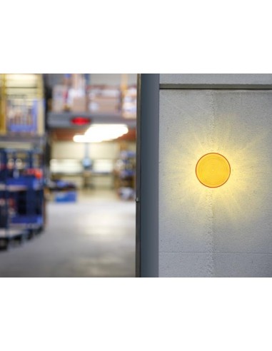 LED-KNIPPERLICHT - AMBER - 12 VDC -  ø 77 mm