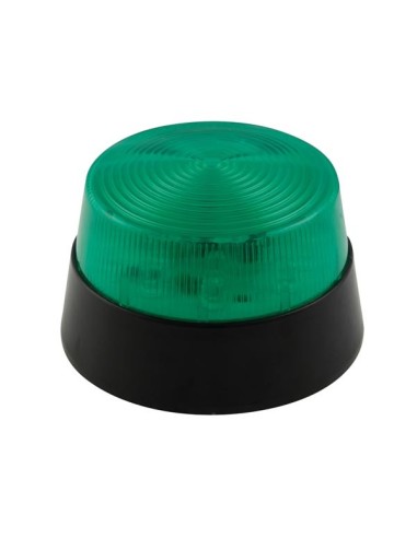 LED FLASHING LIGHT - GREEN - 12 VDC - ø 77 mm