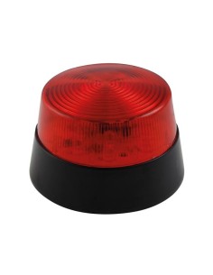 LED FLASHING LIGHT - RED - 12 VDC - ø 77 mm