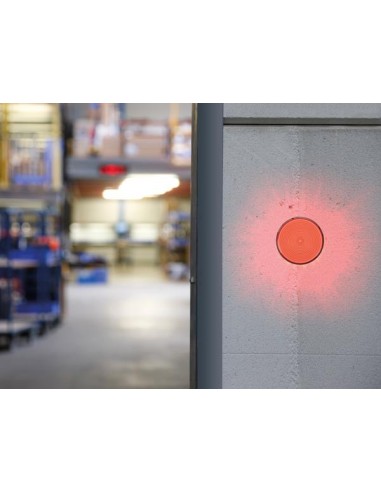 FLASH STROBOSCOPIQUE À LED - ROUGE - 12 VCC - ø...