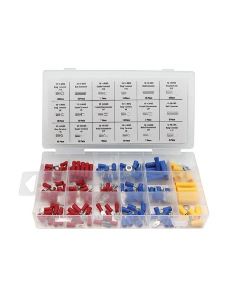TERMINAL & CONNECTOR ASSORTMENT - 150 pcs