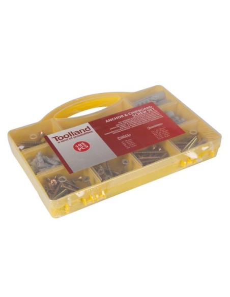 ANCHOR & CHIPBOARD SCREW SET - 193 pcs