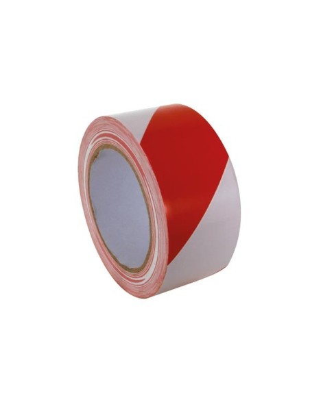 RUBAN DE MARQUAGE - 50 mm x 33 m - ROUGE/BLANC