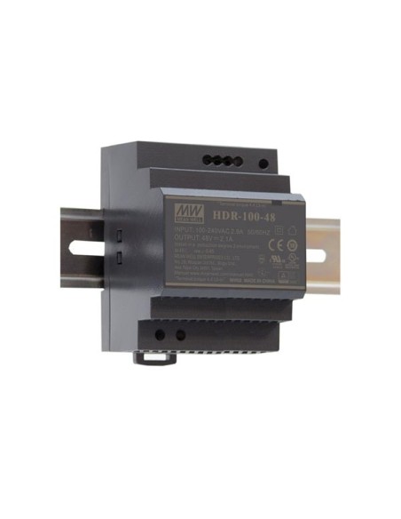 ALIMENTATION - 1 SORTIE - 100 W - 12 V 7.5 A - MONTAGE SUR RAIL DIN - POUR USAGE INDUSTRIEL