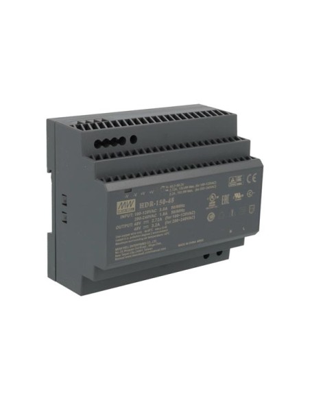 VOEDING - 1 UITGANG - 150 W - DIN-RAILMONTAGE - 48 V - VOOR INDUSTRIEEL GEBRUIK