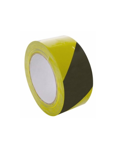 RUBAN DE MARQUAGE - 50 mm x 33 m - JAUNE / NOIR