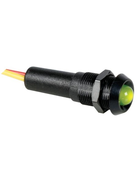 LED-SIGNALLEUCHTE 5V GRÜN - SCHWARZES GEHÄUSE