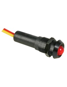 VOYANT LED ROUGE 5V - BOITIER NOIR