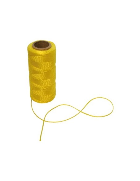 CORDE DE MAÇON - Ø 1.2 mm - LONGUEUR 100 m - JAUNE