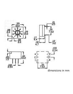 BCD-SCHALTER - HEXADEZIMALER CODE - LEITERPLATTENMONTAGE 2