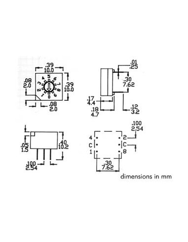COMMUTATEUR BCD CODE HEXADECIMAL - MONTAGE CI