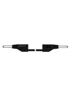 UMSPRITZTE MESSLEITUNG 2 mm 25 cm - SCHWARZ (MVL 2/25)