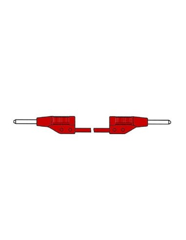 CORDON DE MESURE MOULE 2mm 50cm - ROUGE (MVL 2/50)