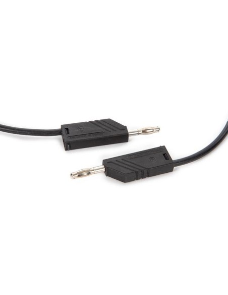 MEETSNOER 4mm 50cm / ZWART (MLN-SIL / 1)