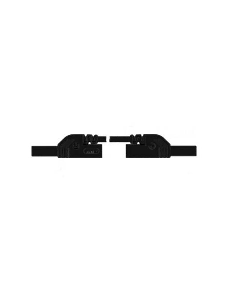 CONTACT PROTECTED MEASURING LEAD 4mm 100cm / BLACK (MLB-SH/WS 100/1)