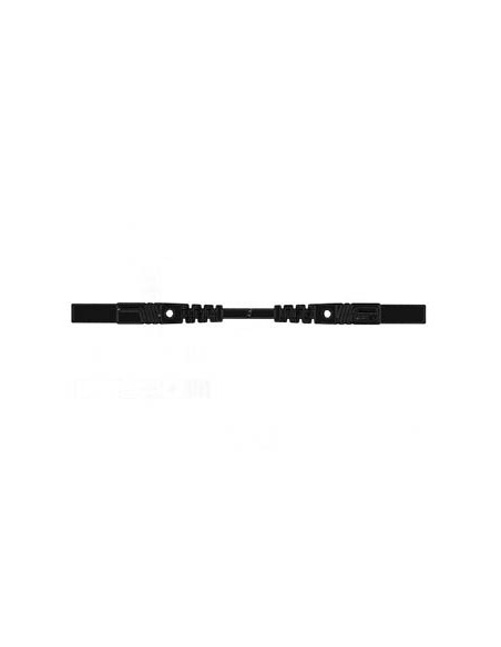 SPUITGEGOTEN MEETSNOER MET CONTACTBEVEILIGING 4mm 25cm / BLACK (MLB/GG-SH 25/1)