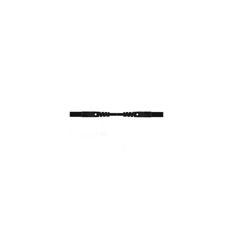 CONTACT PROTECTED INJECTION-MOULDED MEASURING LEAD 4mm 50cm / BLACK (MLB/GG-SH 50/1)