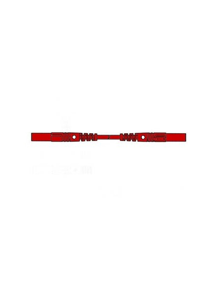 CONTACT PROTECTED MEASURING LEAD 4mm 100cm / RED (MLB/GG-SH 100/1)