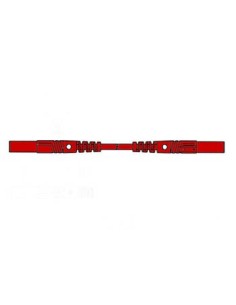 BERÜHRUNGSSICHERE UMSPRITZTE MESSLEITUNG 25cm, Ø 4mm /...