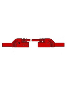 BERÜHRUNGSSICHERE MESSLEITUNG 4mm 50cm / ROT (MLB-SH/WS...