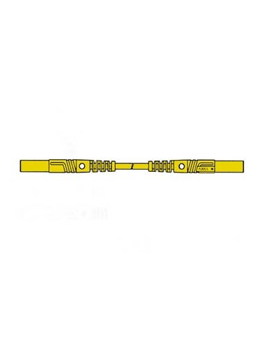 CORDON DE MESURE ISOLE 25cm et Ø 4mm - JAUNE (MLB/GG-SH 25/1)