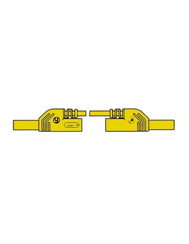 BERÜHRUNGSSICHERE MESSLEITUNG 4mm 50cm / GELB (MLB-SH/WS 50/1)