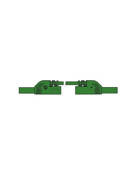 CONTACT PROTECTED MEASURING LEAD 4mm 50cm / GREEN (MLB-SH/WS 50/1)