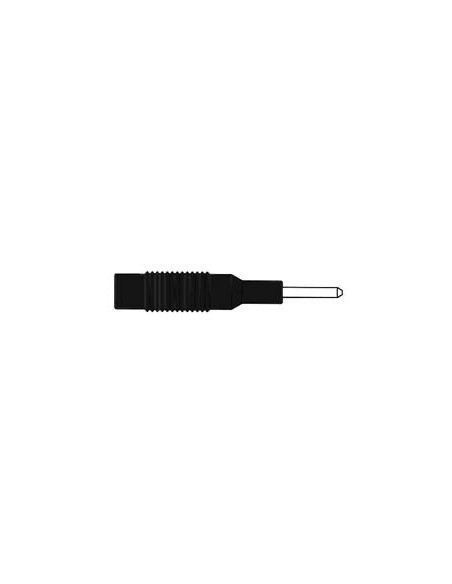 ÜBERGANGSSTECKER 2 mm auf 4 mm / SCHWARZ (MZS 2)