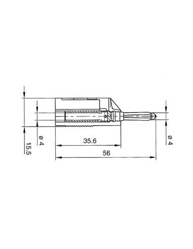 FICHE MULTICONTACTS 4mm A TROU TRANSVERSAL ET...