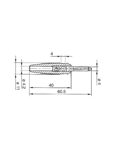 FICHE MULTICONTACTS 4mm A TROU TRANSVERSAL -...