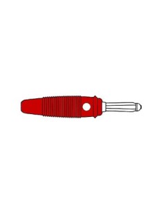BÜSCHELSTECKER 4 mm MIT QUERLOCH UND LÖTANSCHLUSS - ROT...