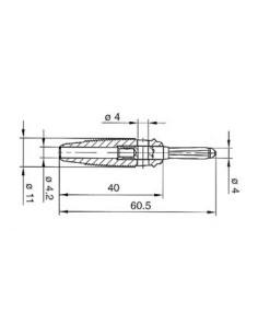 BÜSCHELSTECKER 4 mm MIT QUERLOCH UND LÖTANSCHLUSS - ROT... 2