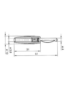 VOLLKONTAKTSTECKER 4mm MIT SCHRAUBANSCHLUSS / ROT (VON 20) 2