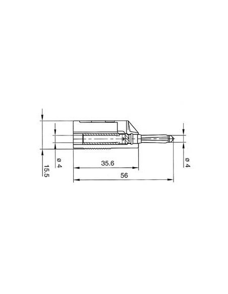 FICHE MULTICONTACTS 4mm A TROU TRANSVERSAL ET REPRISE ARRIERE - VERT (BSB 20K)