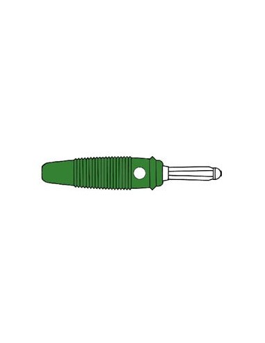 FICHE MULTICONTACTS 4mm A TROU TRANSVERSAL - VERT (VERSION 30A) (BULA 30K)