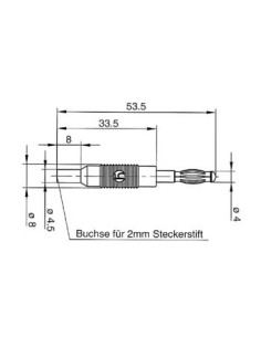 ADAPTATEUR FICHE 4mm VERS 2mm - NOIR (MZS 4) 2