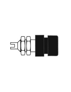 INSULATED 4mm SOCKETS / BLACK (BIL 20)
