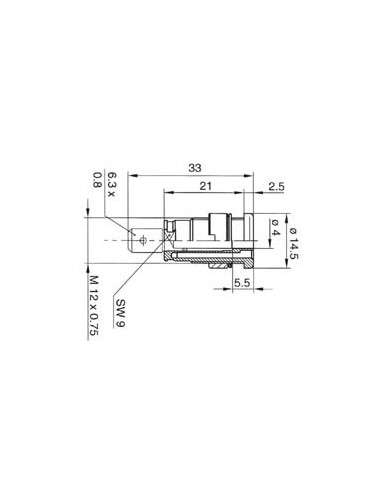 GEISOLEERDE INBOUWBUS 4mm, AANRAAKVEILIG /...