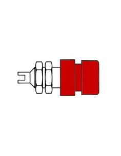 ISOLIERTE 4mm-BUCHSE  / ROT (BIL 20)