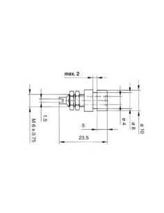 ISOLIERTE 4mm-BUCHSE  / ROT (BIL 20) 2
