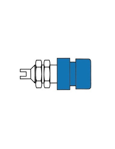 ISOLIERTE 4mm-BUCHSE  / BLAU (BIL 20)