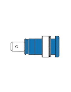 SICHERHEITSEINPRESSBUCHSE, Ø 4mm, BERÜHRUNGSSICHER / BLAU...